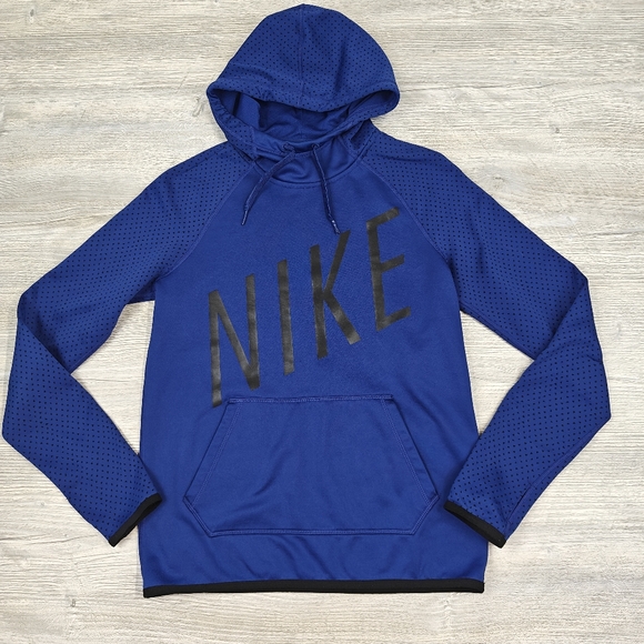 Nike Tops - Nike Dri Fit Long Sleeve Pullover Hoodie Women's Size XS Blue